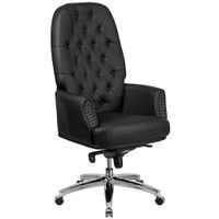 Flash Furniture - Hansel Traditional High Back Tufted LeatherSoft Multifunction Ergonomic Office Ch