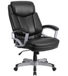 Flash Furniture - Hercules Big & Tall 500 lb. Rated Executive Ergonomic Office Chair - Black Leathe