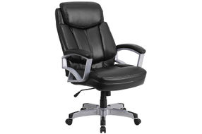 Flash Furniture - Hercules Big & Tall 500 lb. Rated Executive Ergonomic Office Chair - Black Leathe