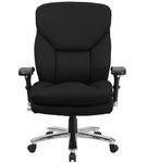 Flash Furniture - Hercules Contemporary Fabric 24/7 Big & Tall Swivel Plush Office Chair - Black Fa