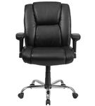 Flash Furniture - Hercules Big & Tall 400 lb. Rated LeatherSoft Chair w/Chrome Base & Adjustable Ar