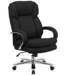 Flash Furniture - Hercules Contemporary Fabric 24/7 Big & Tall Swivel Erogonomic Office Chair - Bla