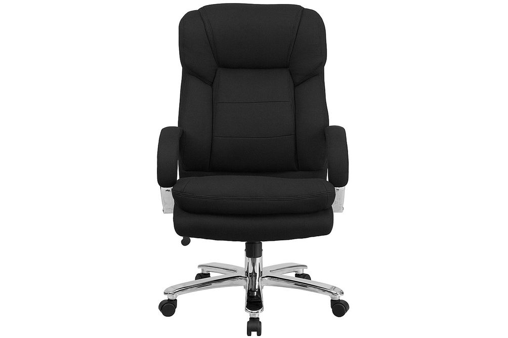 Flash Furniture - Hercules Contemporary Fabric 24/7 Big & Tall Swivel Erogonomic Office Chair - Bla