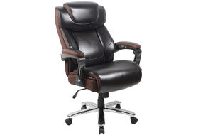 Flash Furniture - Hercules Big & Tall 500 lb. Rated LeatherSoft Ergonomic Chair w/Adjustable Headre