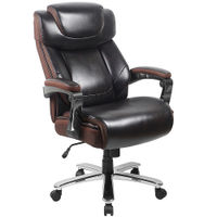 Flash Furniture - Hercules Big & Tall 500 lb. Rated LeatherSoft Ergonomic Chair w/Adjustable Headre