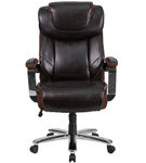 Flash Furniture - Hercules Big & Tall 500 lb. Rated LeatherSoft Ergonomic Chair w/Adjustable Headre