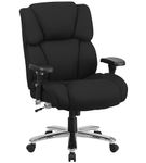 Flash Furniture - Hercules Contemporary Fabric 24/7 Big & Tall Swivel High Back Office Chair - Blac