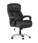 Flash Furniture - Hercules Big & Tall 500 lb. Rated LeatherSoft Ergonomic Chair w/Adjustable Headre