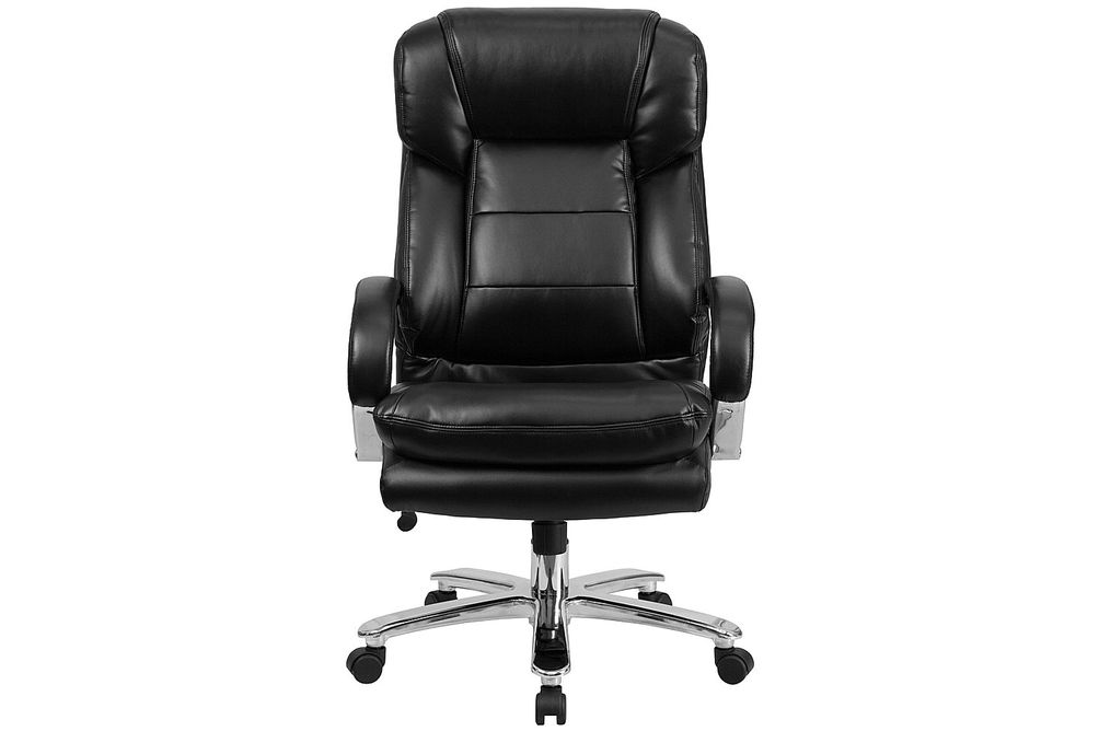 Flash Furniture - Hercules Contemporary Leather/Faux Leather 24/7 Big & Tall Swivel Office Chair -