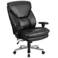 Flash Furniture - Hercules Contemporary Leather/Faux Leather 24/7 Big & Tall Swivel Office Chair -