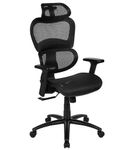 Flash Furniture - Lo Contemporary Mesh Executive Swivel Office Chair - Black