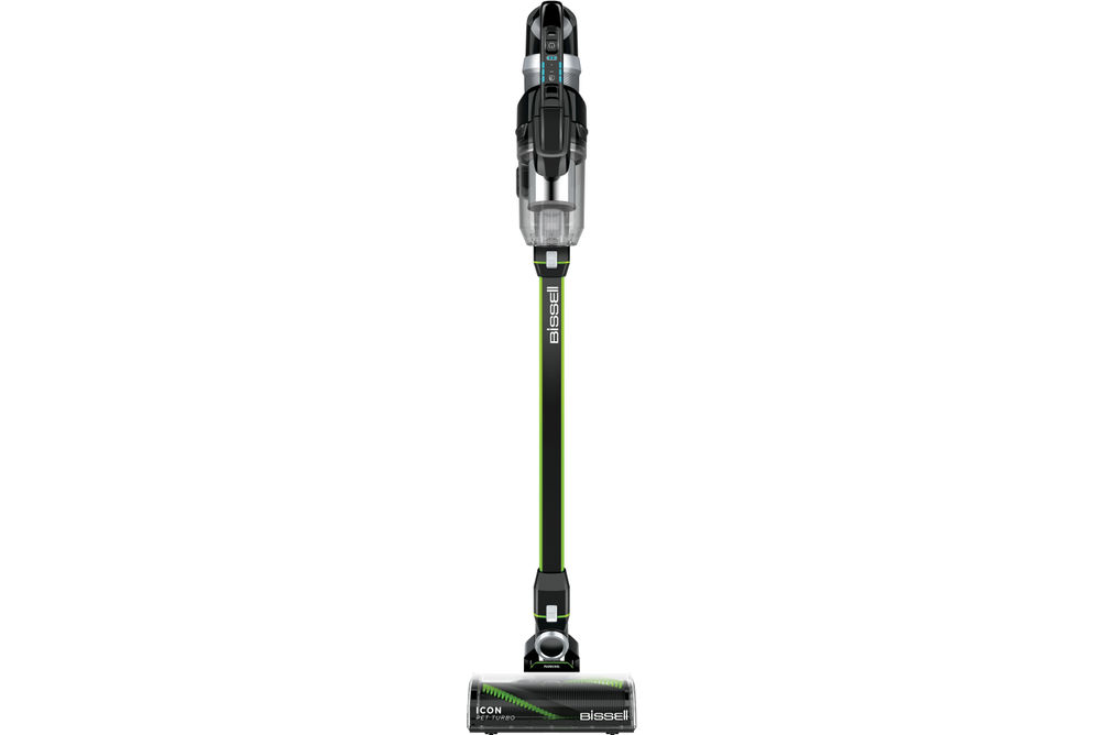 BISSELL - ICONPET TURBO EDGE Cordless Stick Vacuum - Black, Cha Cha Lime