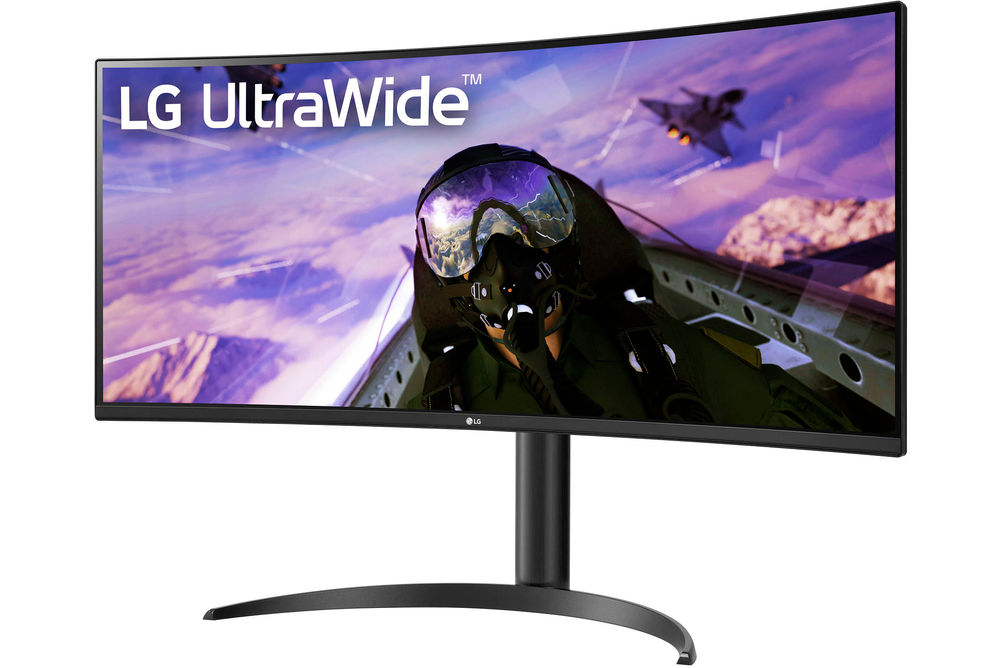 LG - 34 LED Curved UltraWide QHD 160Hz FreeSync Premium Monitor with HDR (HDMI, DisplayPort) - Bla