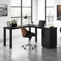 Sauder - Northcott L-Desk - Bourbon Oak