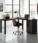 Sauder - Northcott L-Desk - Bourbon Oak