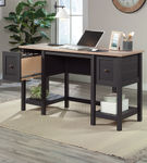 Sauder - Cottage Road Desk w Drawers - Raven Oak