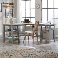 Sauder - Trestle L-Desk - Mystic Oak