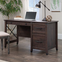 Sauder - Carson Forge Desk w/ Drawers - Coffee Oak