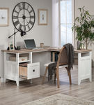 Sauder - August Hill L-Desk - Soft White