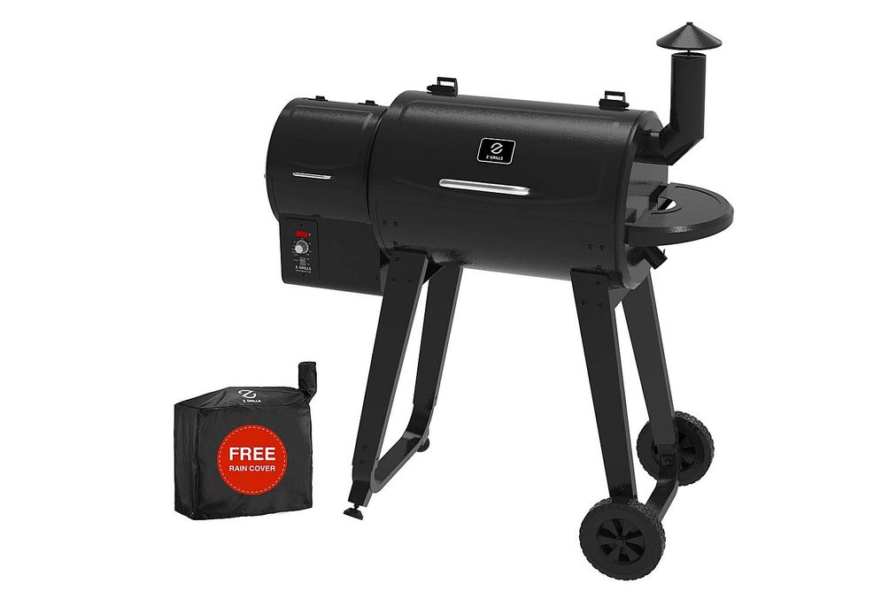 Z GRILLS - 450A3 Wood Pellet Grill and Smoker - Black