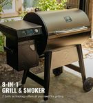 Z GRILLS - 7002B3E Wood Pellet Grill and Smoker - Stainless Steel