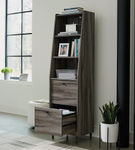 Sauder - Harvey Park Narrow Storage Bookcase - Gray