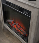 Sauder - Library Fireplace Bookcase - Gray