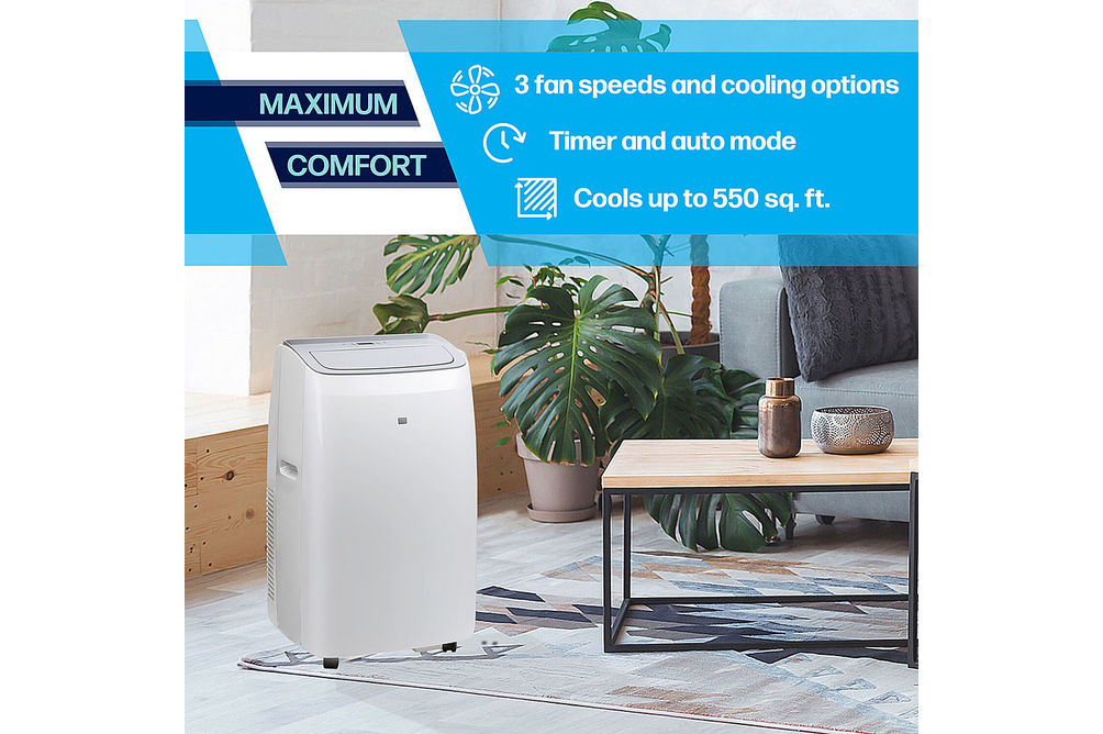 Arctic Wind - 500 Sq. Ft. Portable Air Conditioner with Heat - White