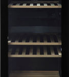 Haier - 44-Bottle Wine Cooler - Black Glass