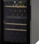 Haier - 44-Bottle Wine Cooler - Black Glass