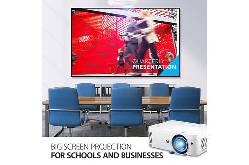 ViewSonic - LS550WH WXGA 3000 Lumens Short Throw DLP Projector - White