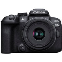 Canon - EOS R10 Mirrorless Camera with RF-S 18-45 f/4.5-6.3 IS STM Lens - Black