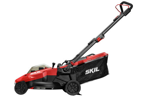 Skil - 20-Volt PWR CORE 20 18-Inch Push Lawn Mower (2 x 4.0Ah Batteries and 1 x Dual Port Charger)