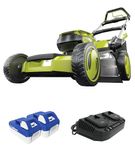 Sun Joe - 48-Volt iON+ Cordless Self Propelled Lawn Mower Kit - Green