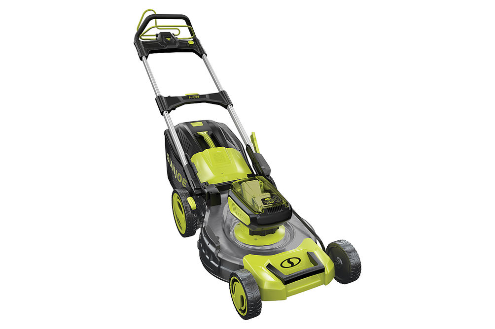 Sun Joe - 48-Volt iON+ Cordless Self Propelled Lawn Mower Kit - Green