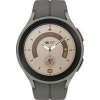 Samsung - Galaxy Watch5 Pro Titanium Smartwatch 45mm LTE - Gray