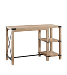 Walker Edison - Modern Farmhouse Metal and Wood Desk - White Oak