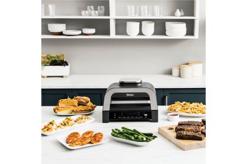 Ninja - Foodi Smart XL 6-in-1 Countertop Indoor Grill with Smart Cook System, 4-quart Air Fryer - D