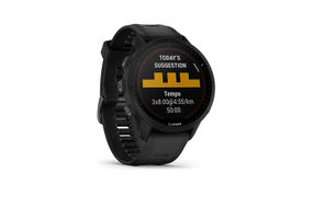 Garmin - Forerunner 955 Solar GPS Smartwatch 47 mm Fiber-reinforced polymer - Black