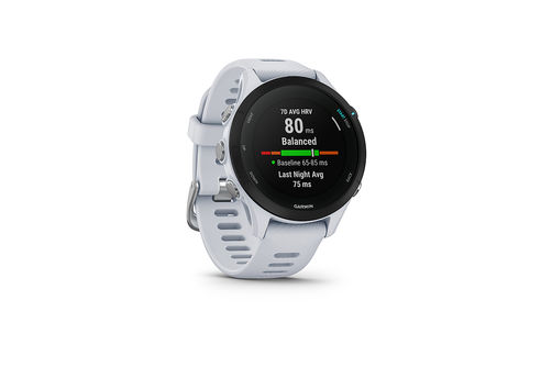 Garmin - Forerunner 255S Music GPS Smartwatch 41 mm Fiber-reinforced polymer - Whitestone