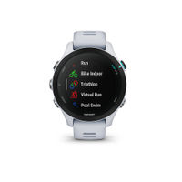 Garmin - Forerunner 255S Music GPS Smartwatch 41 mm Fiber-reinforced polymer - Whitestone