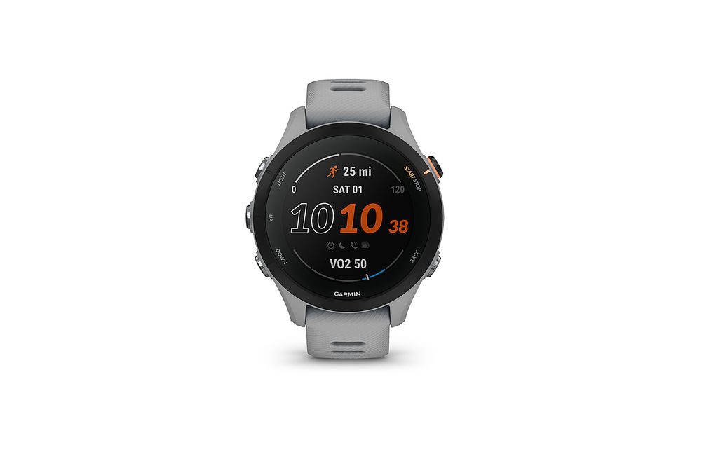 Garmin - Forerunner 255S GPS Smartwatch 41 mm Fiber-reinforced polymer - Powder Gray