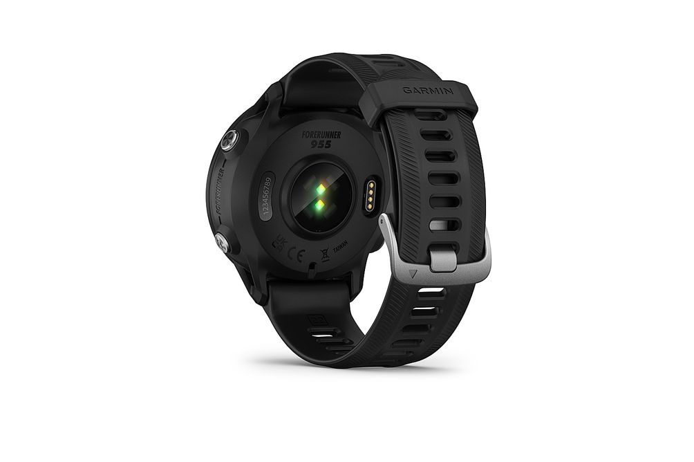 Garmin - Forerunner 955 GPS Smartwatch 47 mm Fiber-reinforced polymer - Black