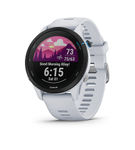 Garmin - Forerunner 255 Music GPS Smartwatch 46 mm Fiber-reinforced polymer - Whitestone