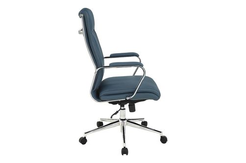 Office Star Products - High Back Antimicrobial Fabric Chair - Dillon Blue