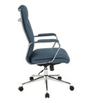 Office Star Products - High Back Antimicrobial Fabric Chair - Dillon Blue