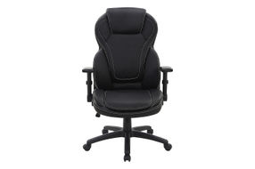 Office Star Products - Exec Bonded Lthr Office Chair - Black