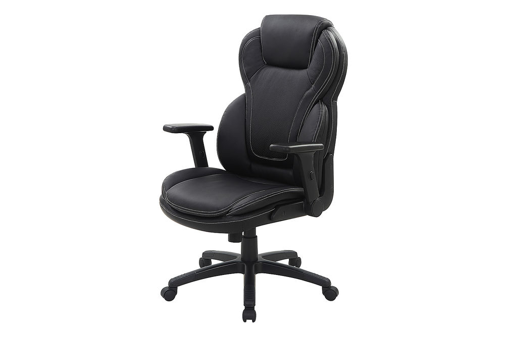 Office Star Products - Exec Bonded Lthr Office Chair - Black