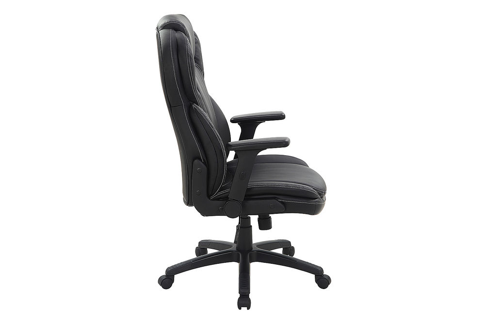 Office Star Products - Exec Bonded Lthr Office Chair - Black