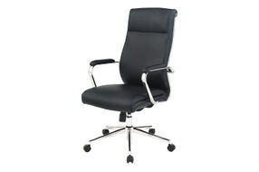 Office Star Products - High Back Antimicrobial Fabric Chair - Dillon Black